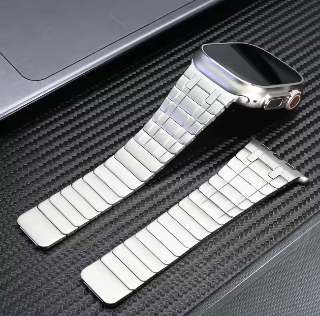 Edelstahl Magnet Gliederarmband für Apple Watch